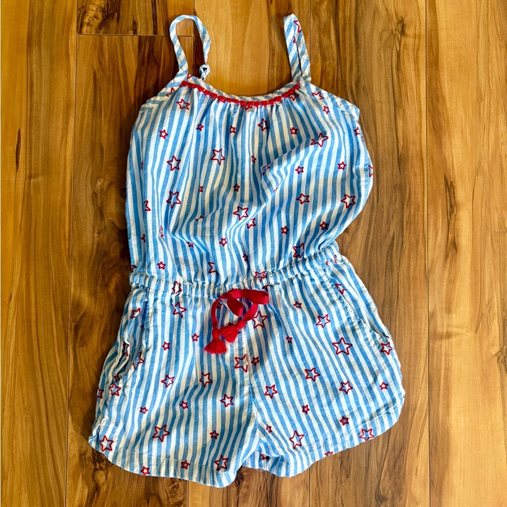 💝 3/$10. Cat & Jack Blue and red star romper